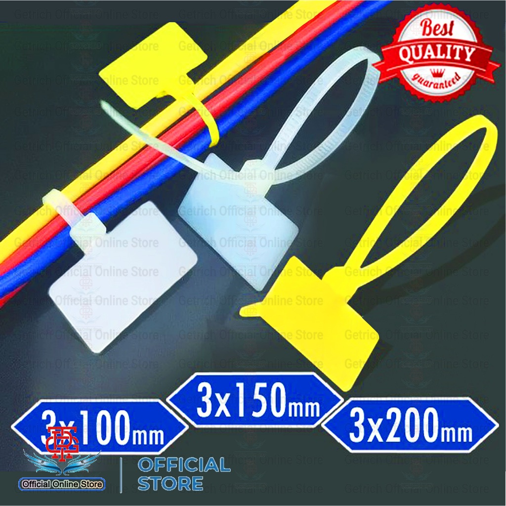 

Kabel Cable Tis Ties Tie Label Maker Marker Name Tag Label Pengikat