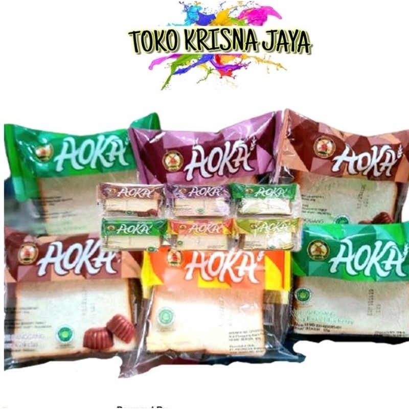 

ECER AOKA ROTI SANDWICH NETTO 1 PCS RASA COKELAT | KEJU | BLUEBERY | SUSU VANILA