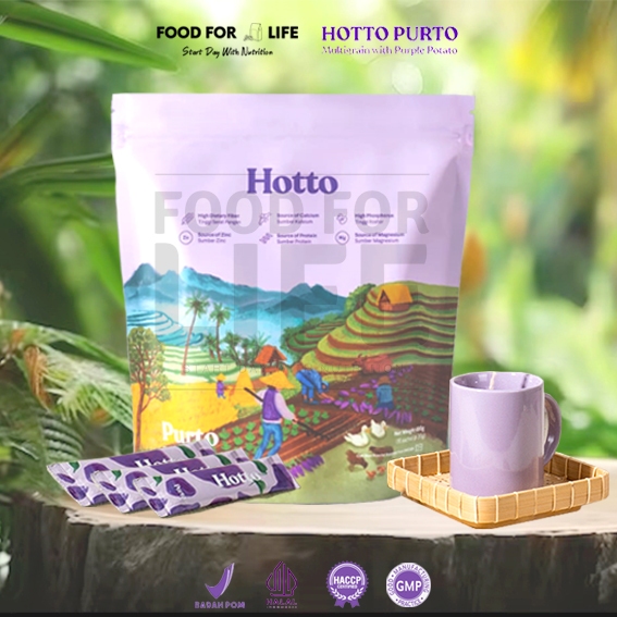 

Hotto Purto Minuman Grains Hottopurto 1 Pouch 16 Sachets BPOM Halal Original Food For Life [COD]