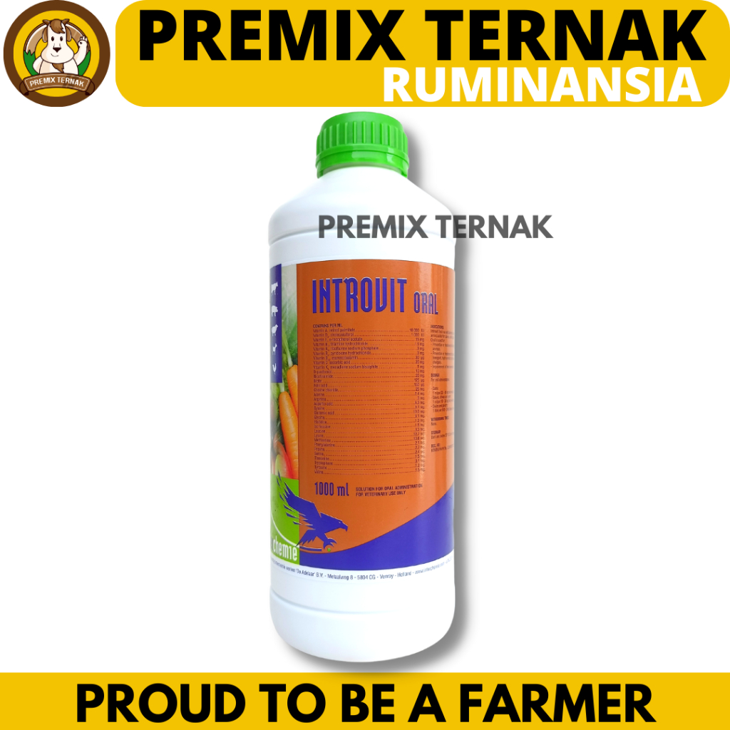 INTROVIT ORAL 1 Liter Multivitamin & Asam Amino Mempercepat Pertumbuhan dan Meningkatkan Produksi He