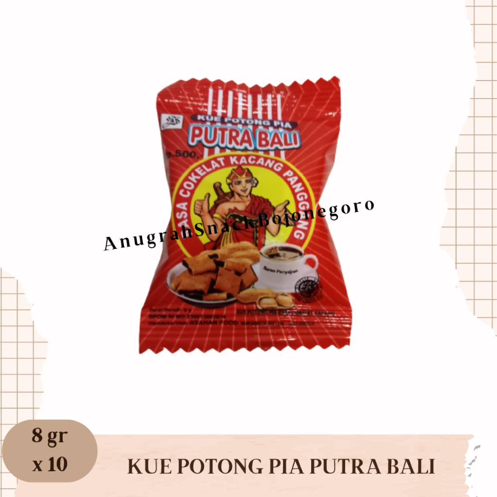 

Kue Potong Pia Putra Bali Renceng 8gr x 10