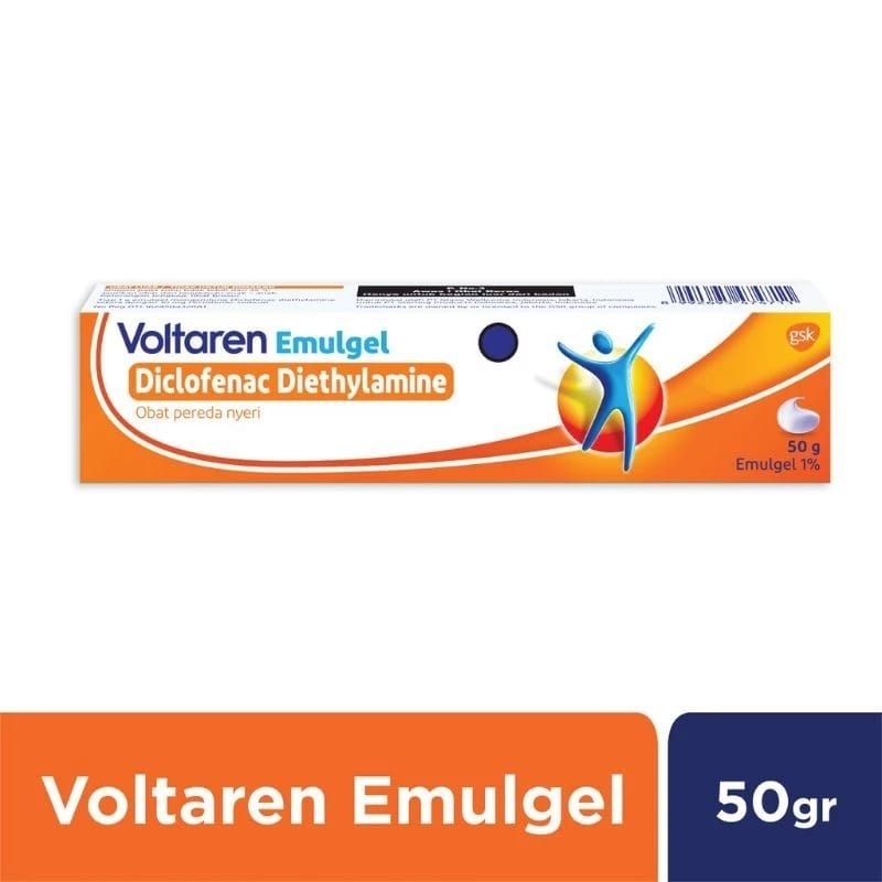 Voltaren Emulgel Diclofenac Diethylamine Obat Pereda Nyeri 20gr & 50gr