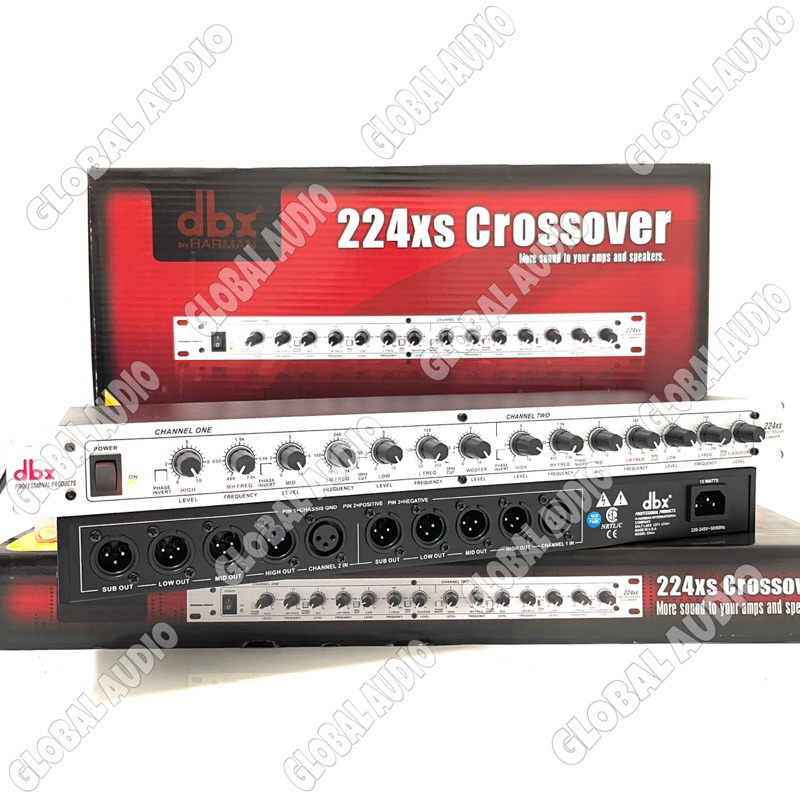 Crossover DBX 224 XS Silver Plus Subwoofer Crossover dbx224Xs perak Dbx 224Xs Bagus ( Bisa COD )