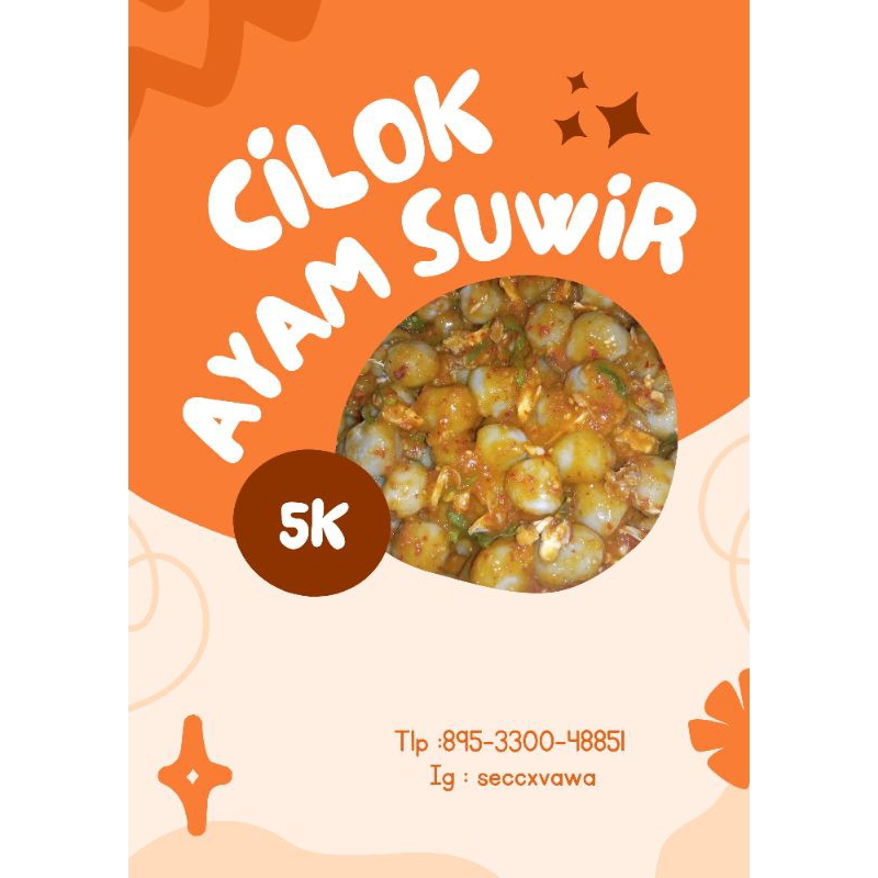 

cilok ayam suwir