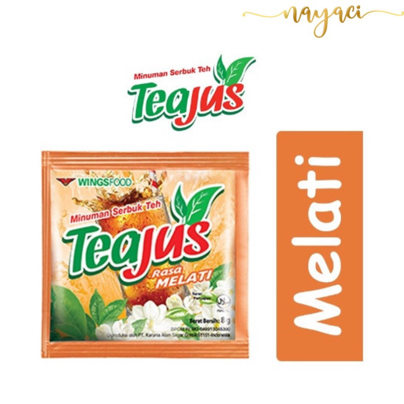 

TEA JUS MINUMAN SERBUK TEH RASA MELATI (1 RENCENG ISI 10 SACHET)