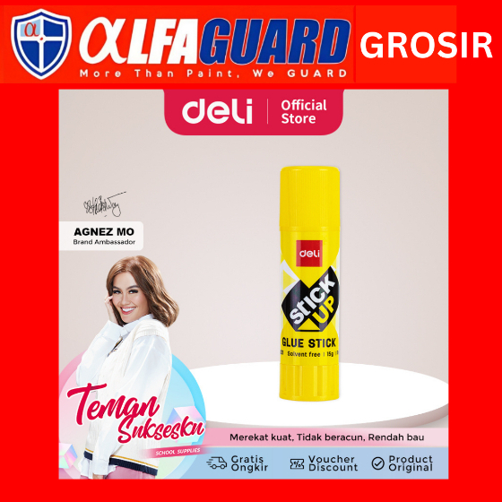 

DELI - Lem Stick Super Kuat PVP 15 Gram Cepat kering tidak beracun dapat dicuci EA20110