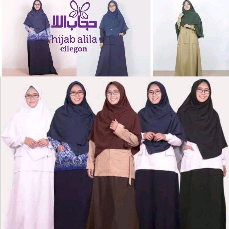 Gamis Profesi by hijab alila Gamis Dress Syari kantor PNS baju kerja muslim terbaru terbaik