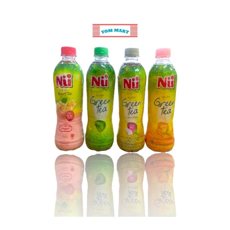 

NIU GREEN TEA / NU GREEN TEA / NIIU GREEN TEA RASA ORIGINAL, GULA BATU/ROCK SUGAR, YOGHURT, MADU/HONEY 450ml