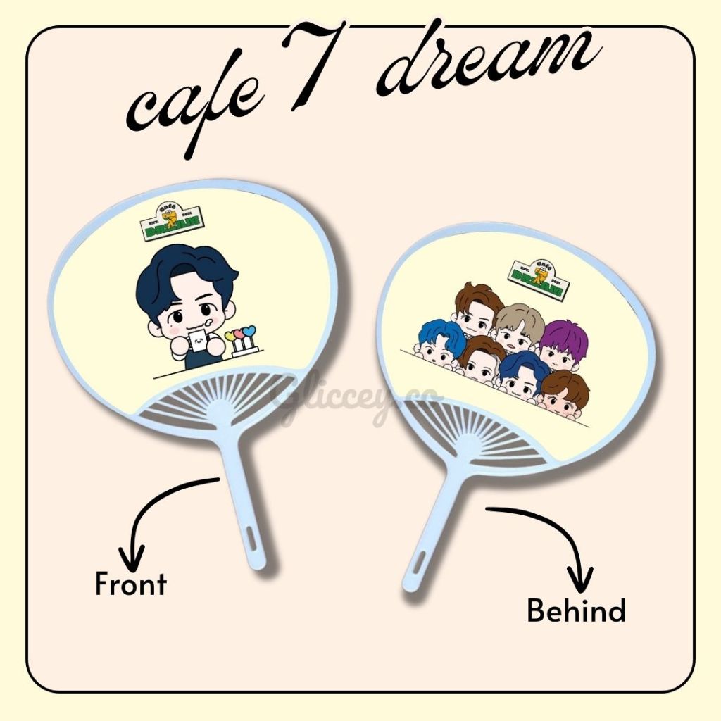 KIPAS HANDFAN CAFE 7 DREAM NCT DREAM || KIPAS KPOP