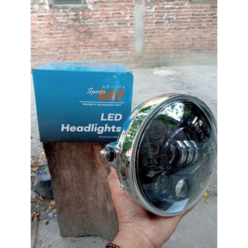 LAMPU DEPAN NINJA SS SET DAYMAKER 7 INCH HEADLAMP KAWASAKI NINJA SS SET DAYMAKER