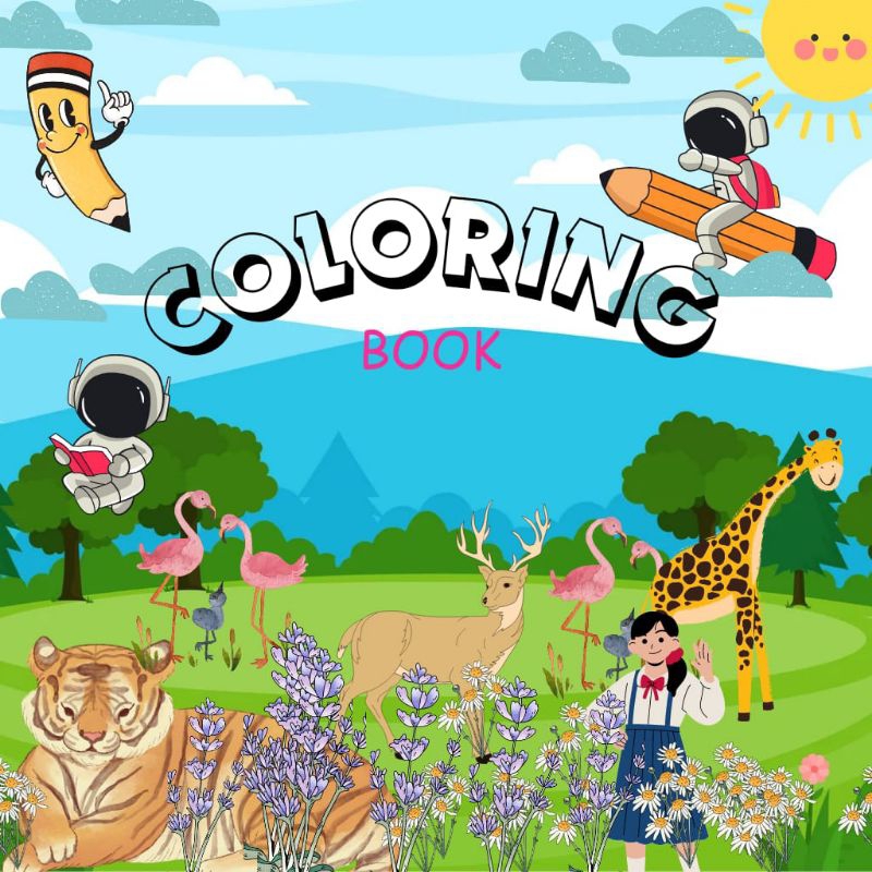 

COLORING BOOK digital (buku mewarnai isi 25 hal) lucu,Kawai,gemoy