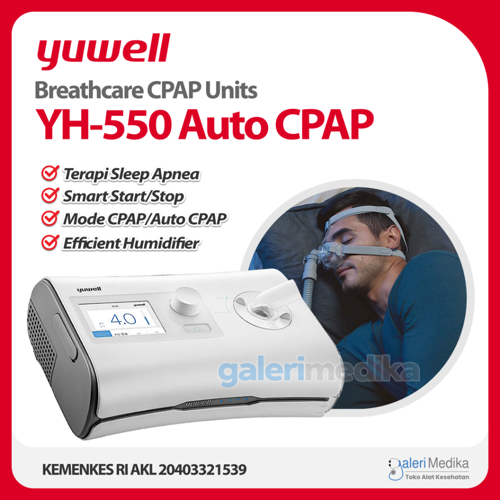 Yuwell YH-550 Auto CPAP untuk Sleep Apnea / Yuwell YH 550 Auto CPAP - Mengatasi Tidur Mendengkur