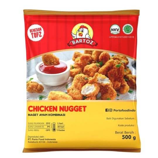 

Bartoz Chicken Nugget Naget Ayam 500gr