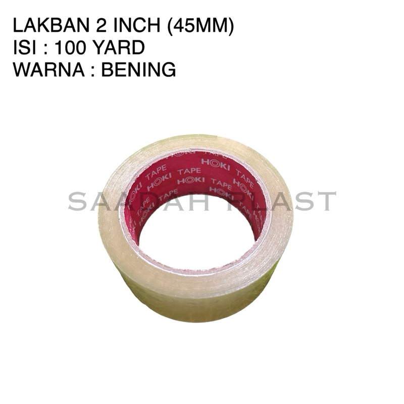 

LAKBAN BENING HOKI 45MM X 100 YARD 2INCH