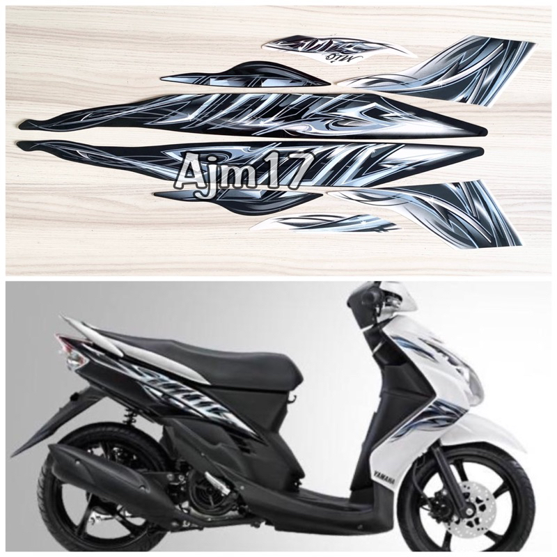 STICKER STRIPING MIO SOUL 2011 PUTIH