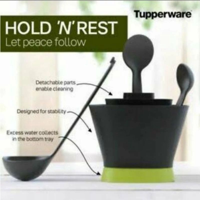 Utensil holder wadah rack utensil tupperware new ori tupperware