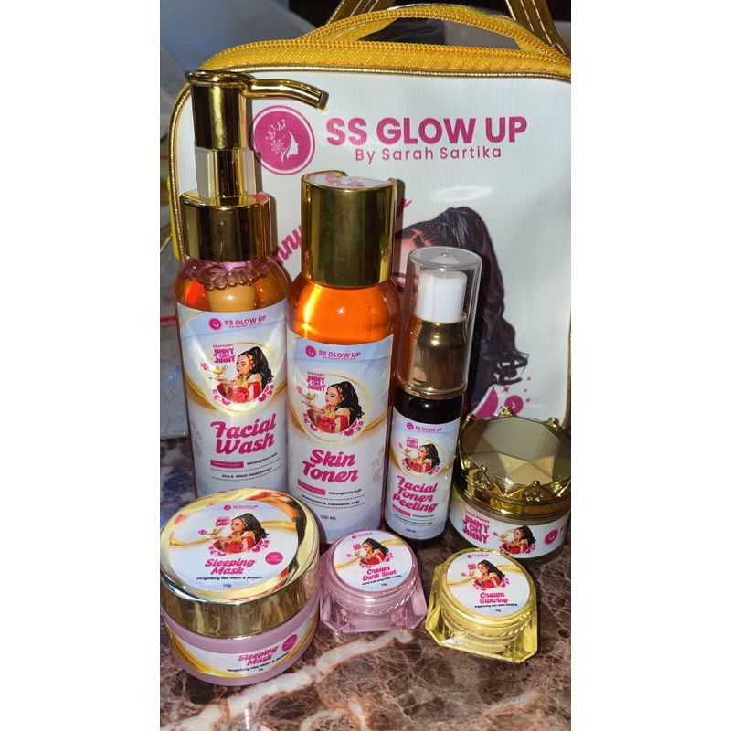 PAKET JINNY 7 ITEM SEBUAH PRODUK KEAJAIBAN SS GLOW UP BY SARAH SARTIKA/SARTIKA DIMAN SKINCARE