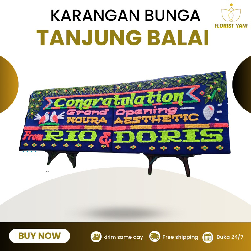 PAPAN BUNGA SELAMAT SUKSES TANJUNG BALAI / KARANGAN BUNGA SELAMAT SUKSES TANJUNG BALAI
