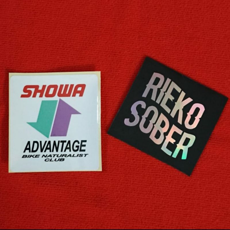Stiker SHOWA ADVANTAGE Shok Tabung
