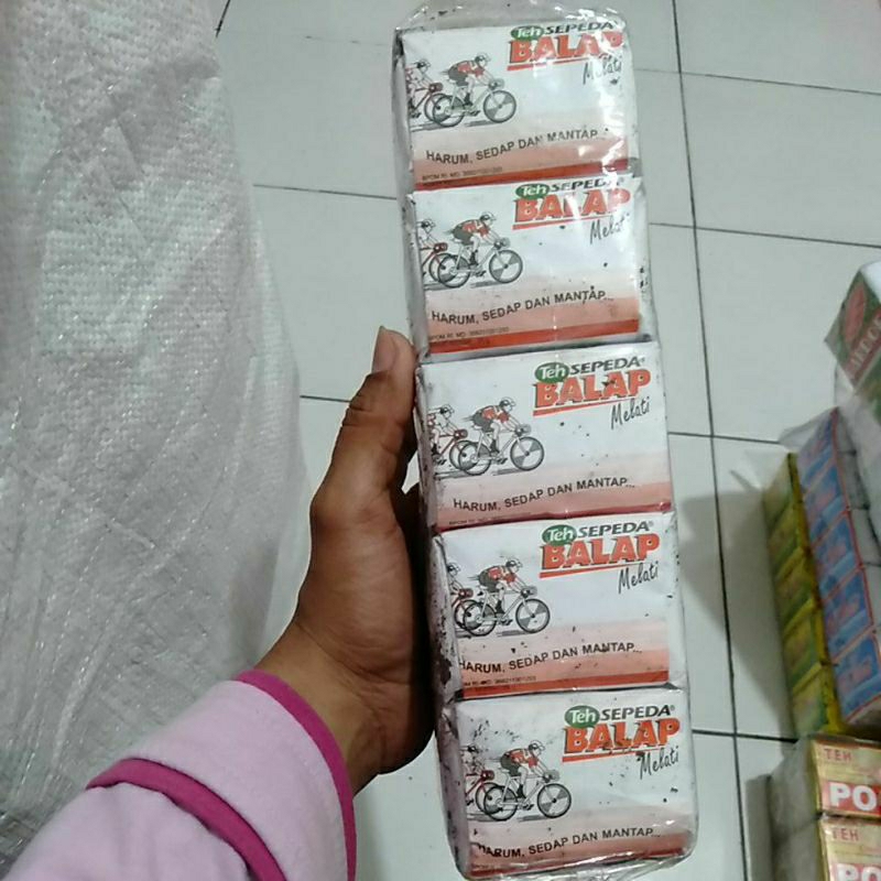 

Teh sepeda balap merah 1 slop(40gr x 10)