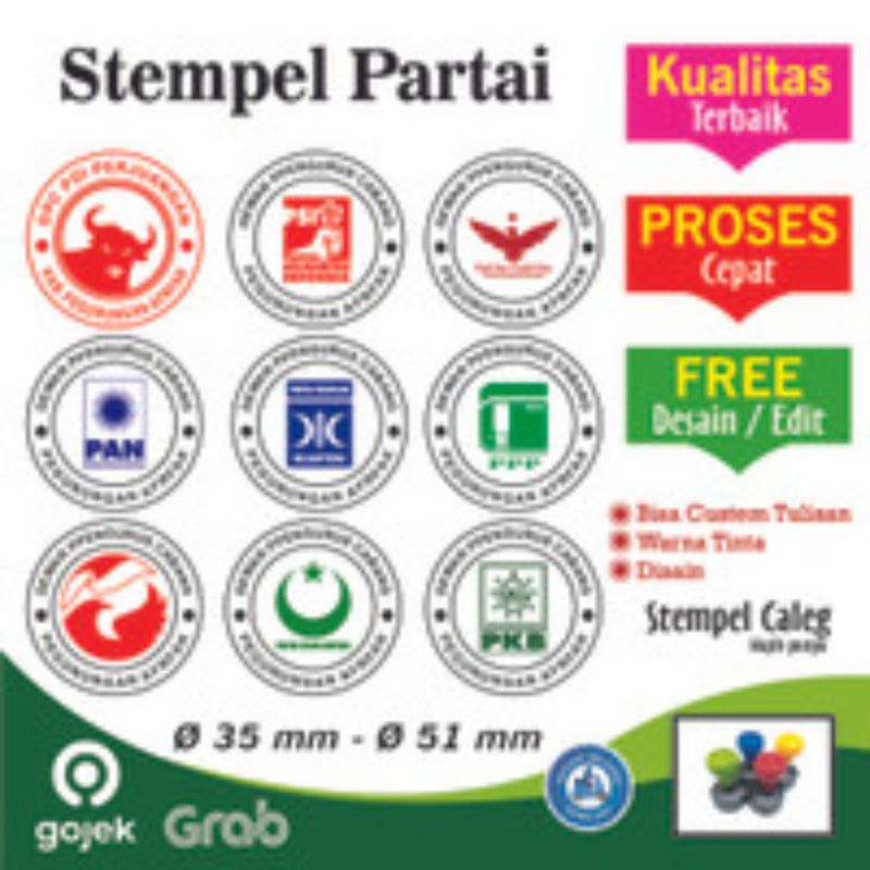 

Stempel, Stempel partai, Stempel berkuwalitas
