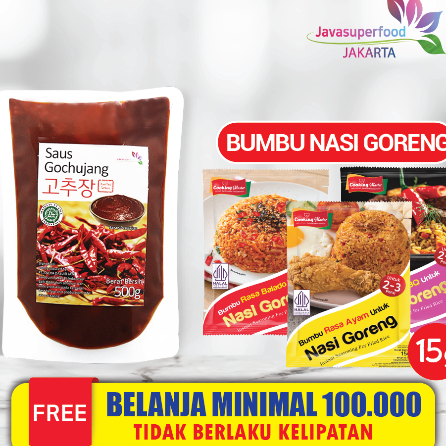 

Sale Saus Gochujang 500g / Gochujang Rasa Asli Korea/Sauce Sambel Pasta/Chili Paste 500g {HALAL} ➩↓✮≛