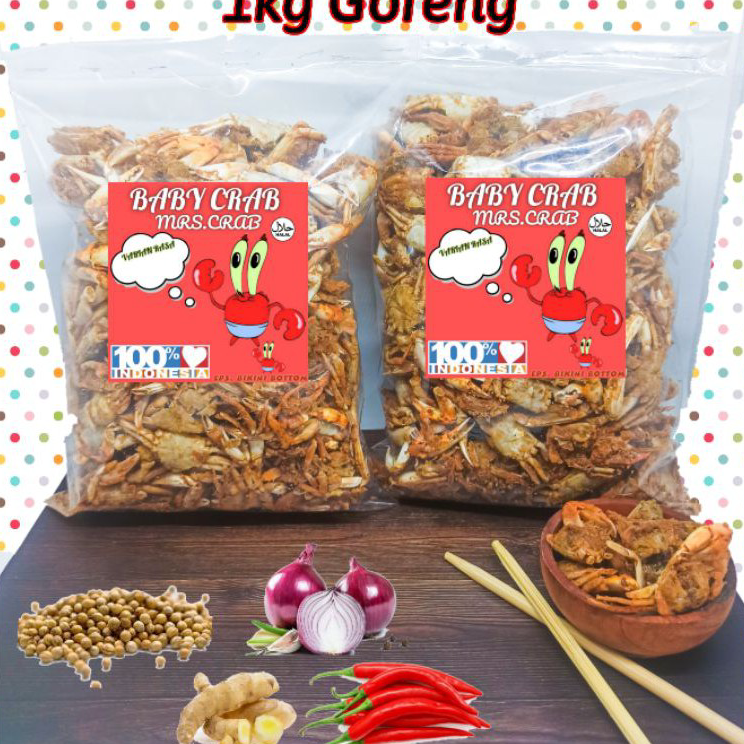 

Super Promo BABY CRAB 1KG GORENG HALAL!! Kirim Langsung