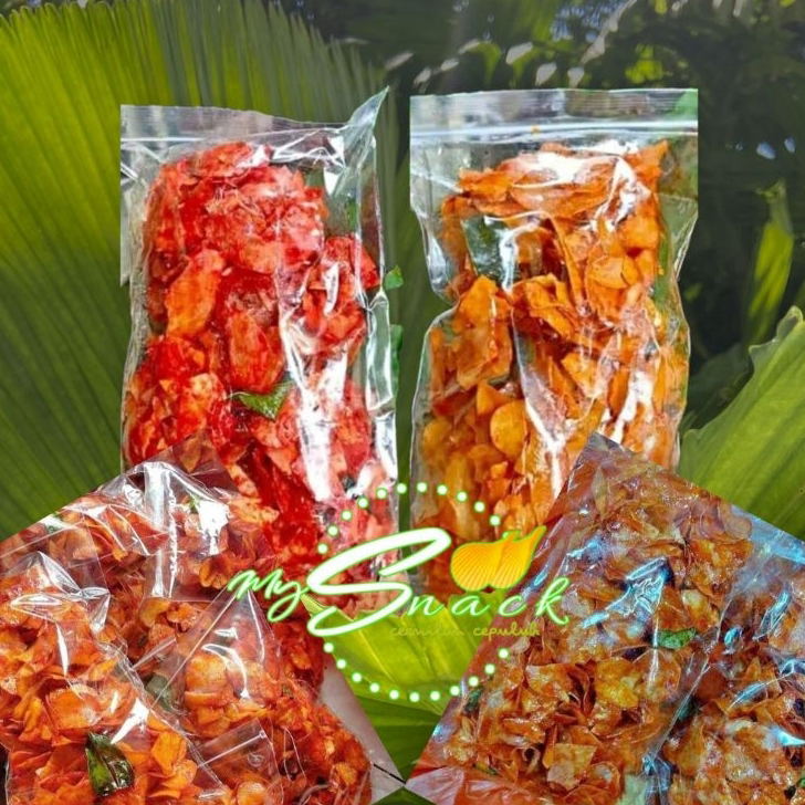 

Baru KRIPIK KERIPIK SINGKONG VIRAL 500grm BALADO, RUJAK, RENDANG PADANG PEDAS MANIS Ready