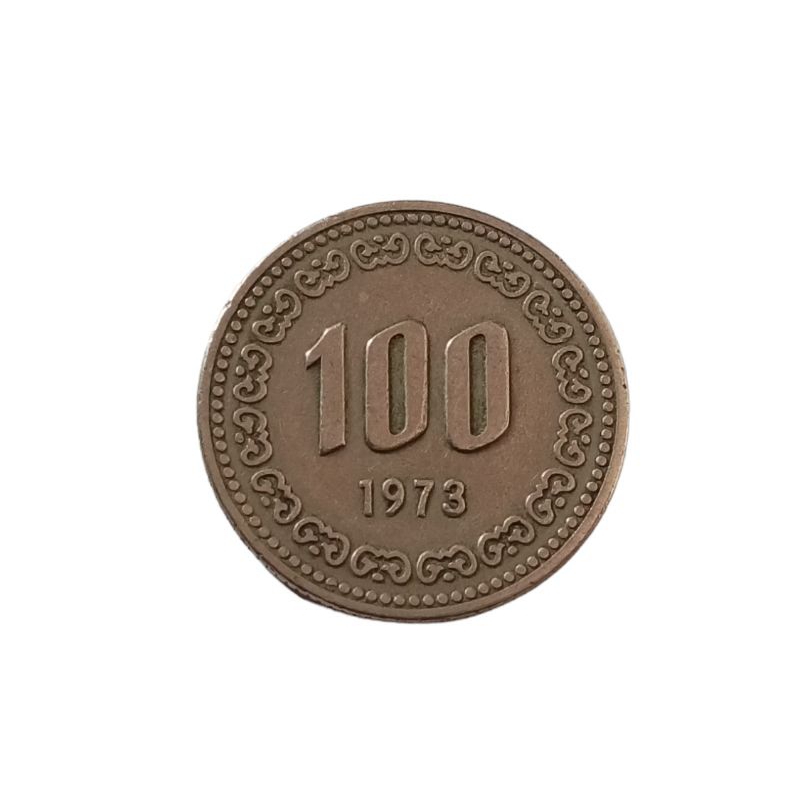 Koin asing Korea Selatan 100 Won 1973