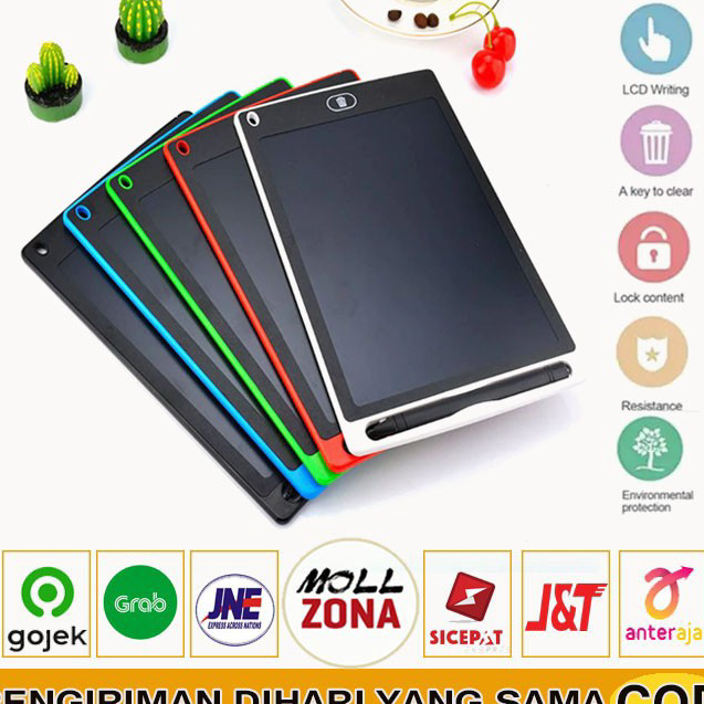 

➙➼✦❃ ZM PAPAN TULIS TABLET DIGITAL ANAK IPAD LCD WRITING TAB DRAWING BOARD LAYAR 8.5