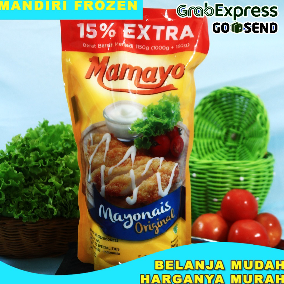 

←✻ Mayonnaise Original MAMAYO 1kg - Bumbu Masak Super Promo