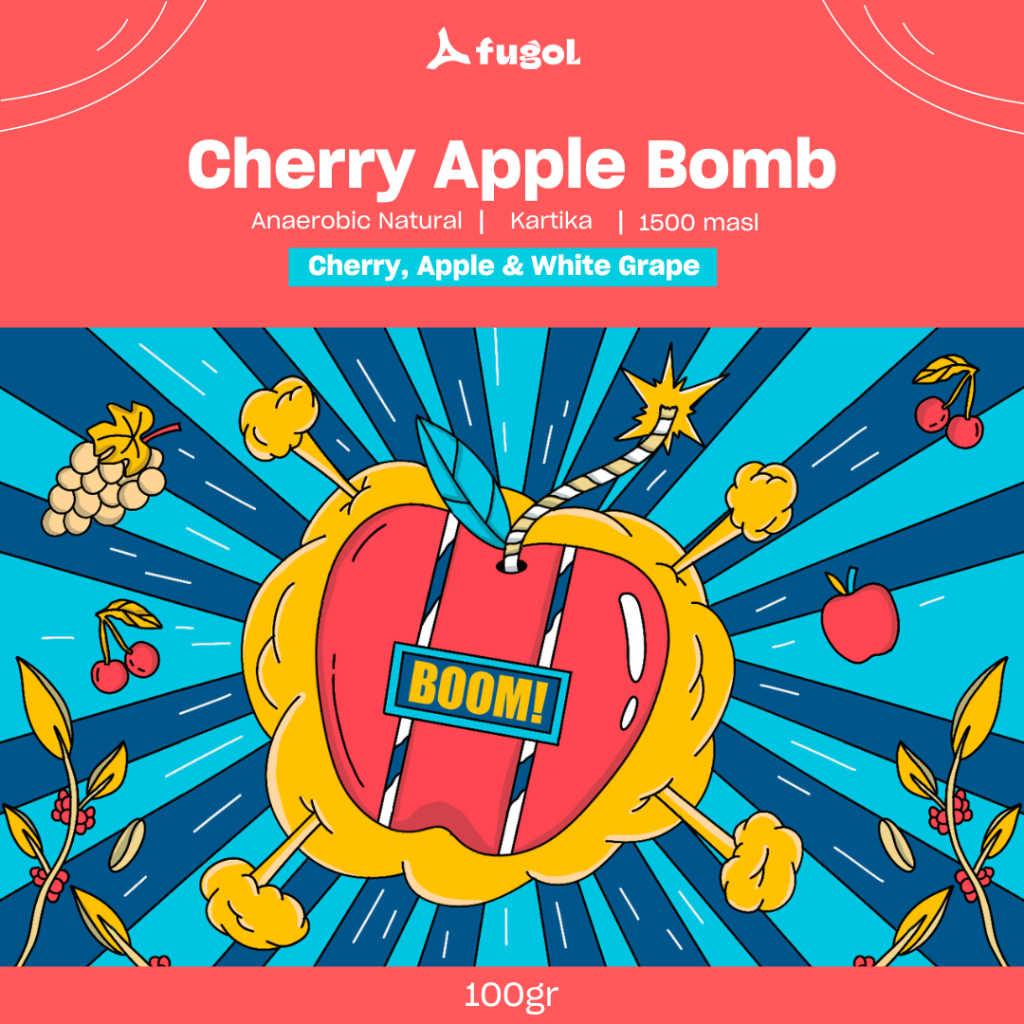 

Kopi Arabika CHERRY APPLE BOMB! Natural Anaerobic Specialty Coffee (100 gr)