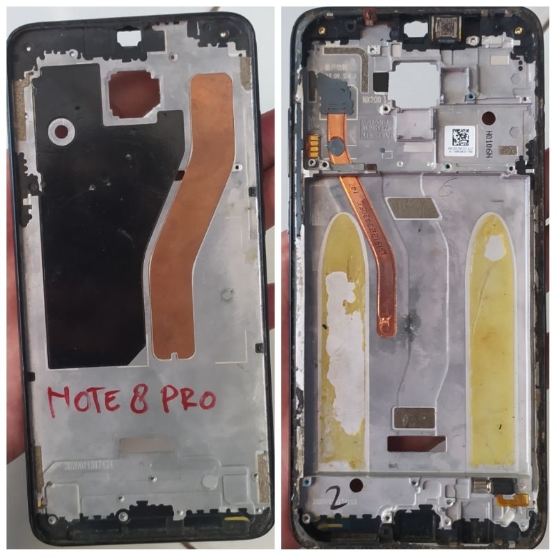 Frame lcd Redmi note 8 pro / tatakan lcd Redmi note 8 pro original