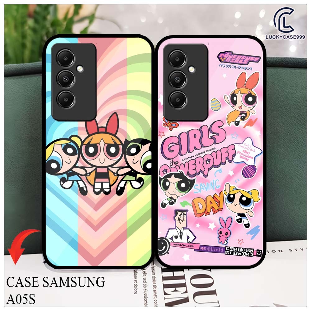 Softcase Samsung A05S A05 Terbaru (LS833) Casing Kaca Kilau Motif Kartun Power Puff Girls Pic HD Cas