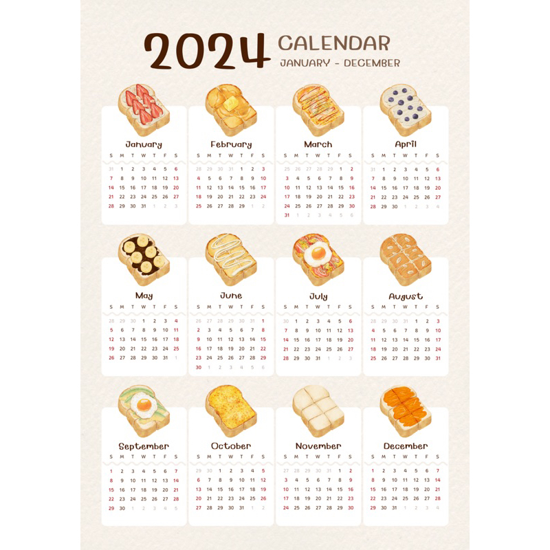 

Kalender 2024 Kertas Art Paper/Kalender dinding