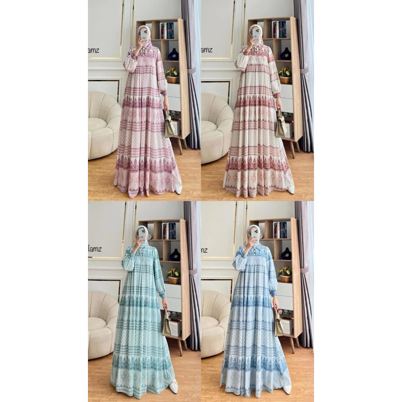 GLAMZ DRESS GAMIS JOYAH 3 SET HIJAB