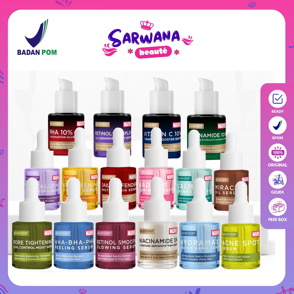 Azarine Serum Superhero Marvel Series - Azarine Superhero Serum | Azarine Marvel Serum 20ml