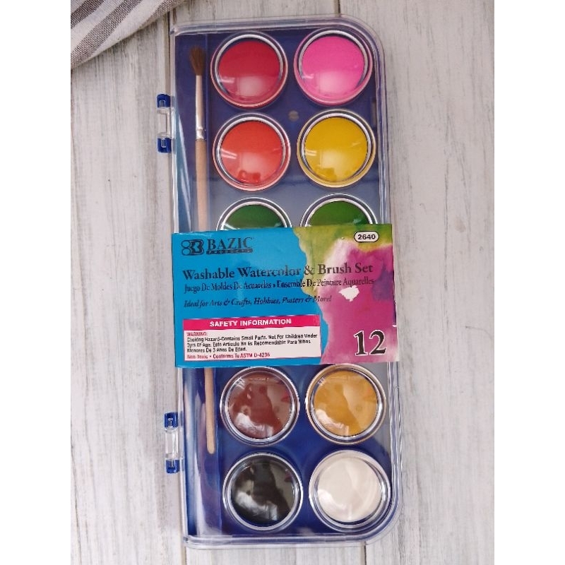

WATER COLOR BAZIC 2640 12 WARNA