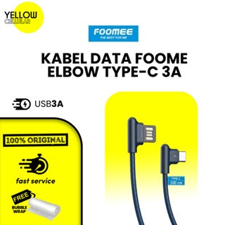 KABEL DATA ELBOW CABLE MICRO TYPE C 3.0 FOR GAMING FAST CHARGER FOOMEE DB09