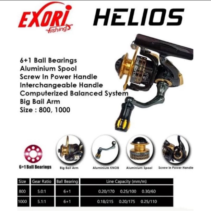 Reel EXORI HELIOS (POWER HANDLE)