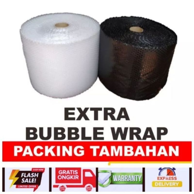 

Tambah bubble wrap Agar paket anda lebih aman