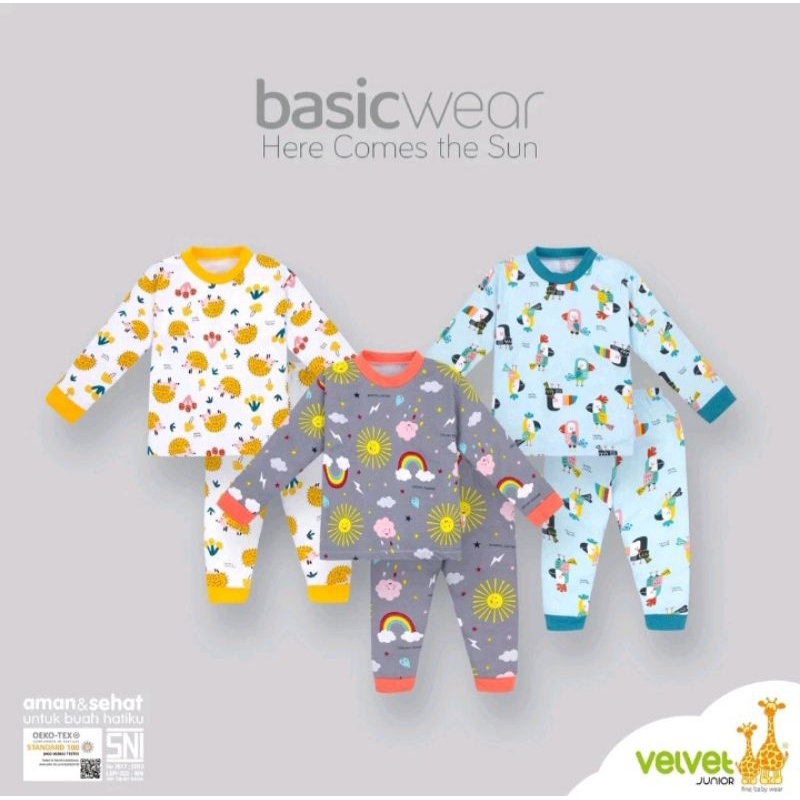 Setelan Panjang HERE COMES THE SUN Velvet Junior