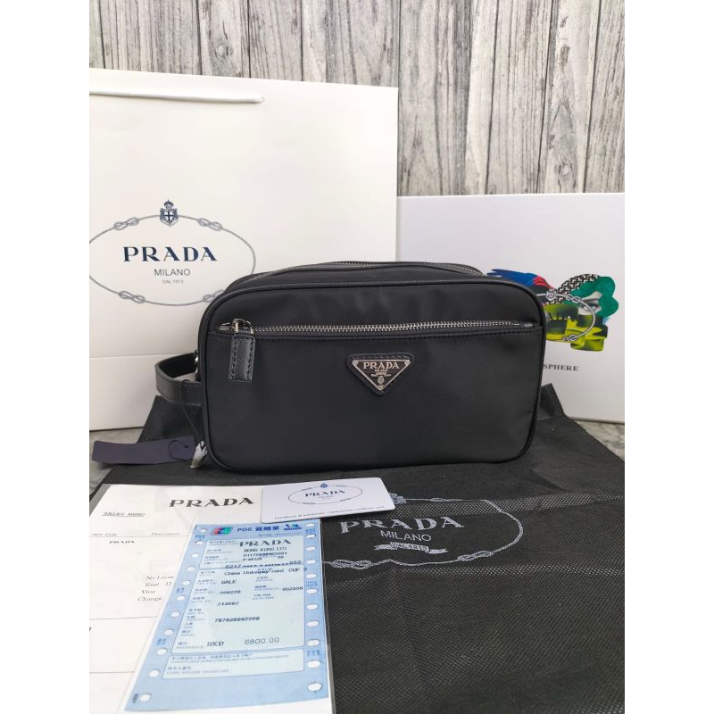 TAS SELEMPANG PRIA PRADA IMPORT BRANDED