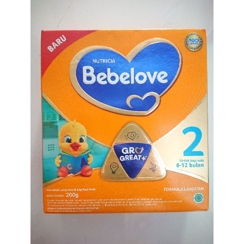 SUSU FORMULA BAYI 6-12 BULAN BEBELOVE 200 gram