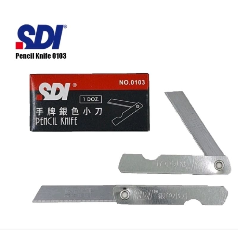 

Pisau lipat SDI 0103 silet stainless cutter knife