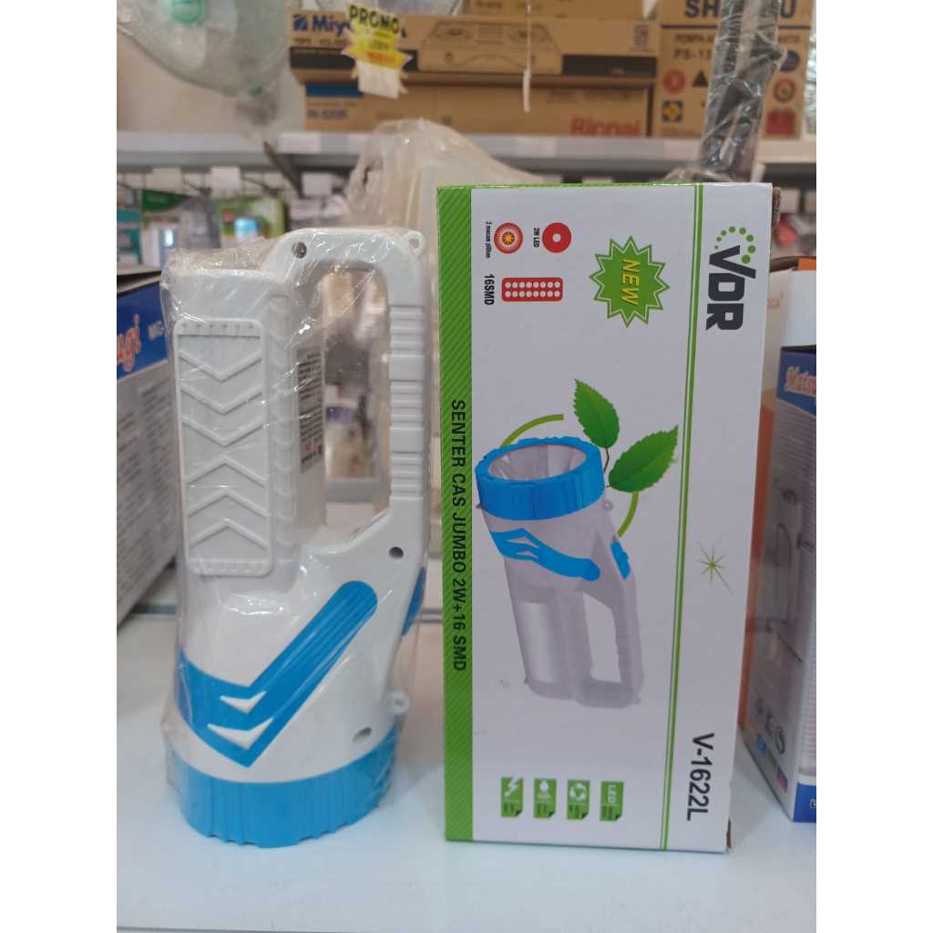 SENTER TANGAN VDR V 1622L SENTER CAS VDR 2W 16 SMD