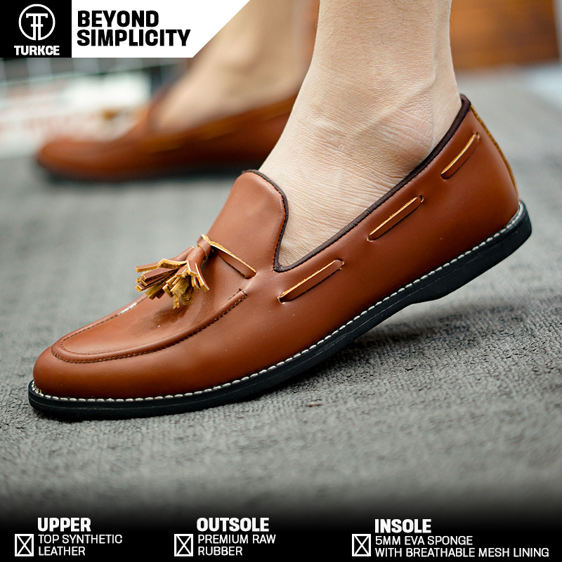 TKC x LC - SEPATU KERJA MODEL SLIP ON PRIA FORMAL - PANTOFEL PANSUS COWOK ORIGINAL FOOTWEAR - SYNTHE