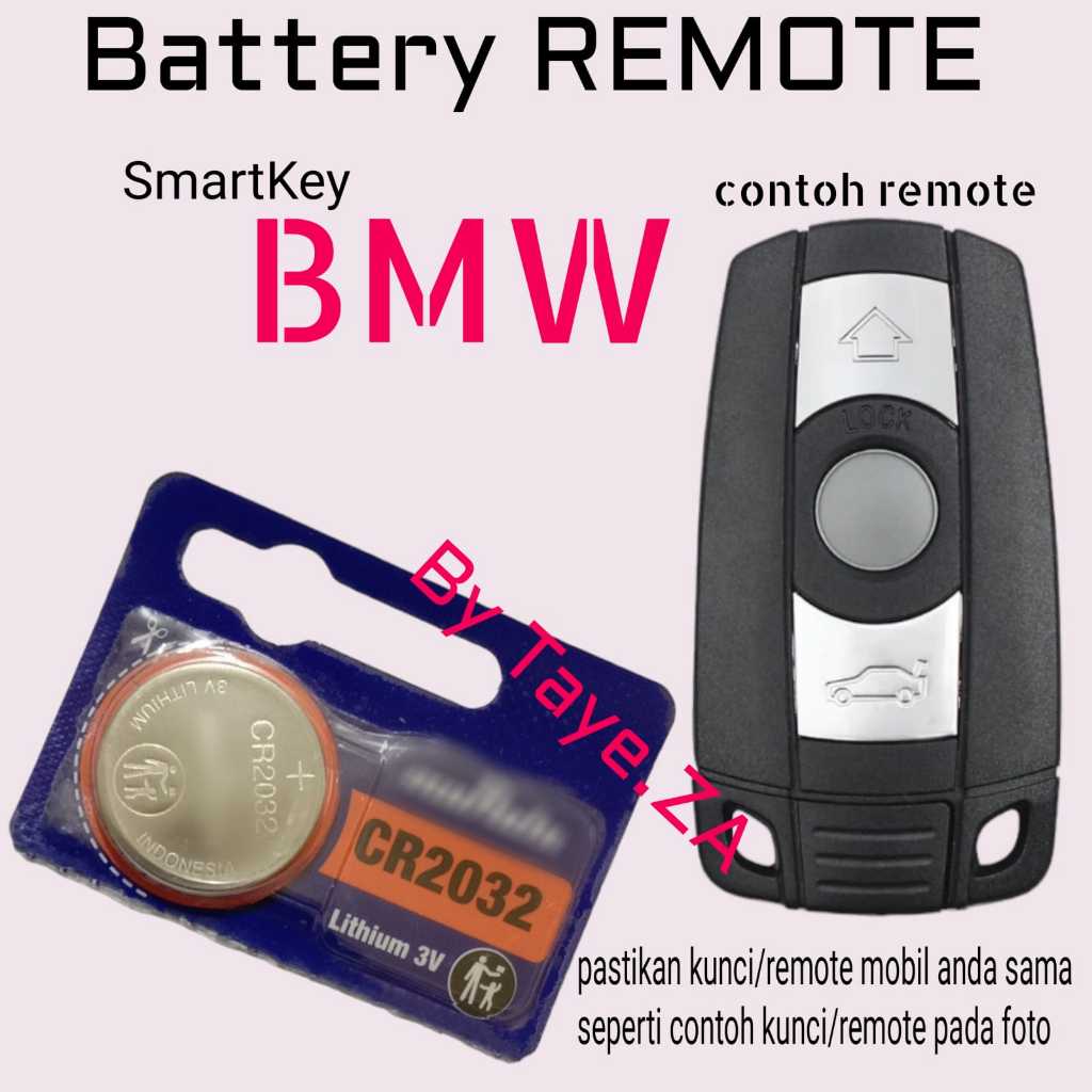 Baterai Battery Batre Batrai Untuk Remote Remot Mobil Bmw Series seri 1 3 5 6 7 E60 E61 E63 E64 E65 