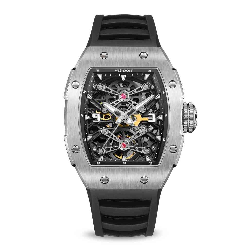 WISHDOIT - Captain kidd Black silvery watch / Homage Richard Mille