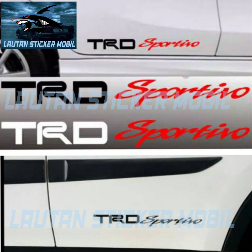 cutting sticker trd sportivo sticker stiker mobil trd sportivo